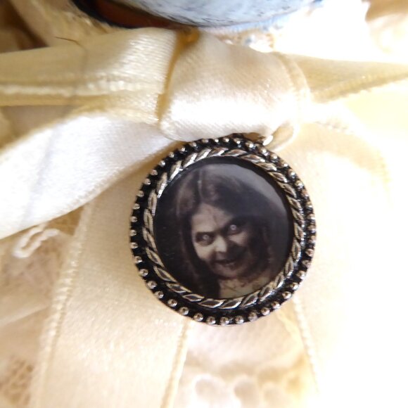 OOAK 17” SCARY POSSESSED HORROR UNDEAD DEMON DOLL SKULL IN PURSE PROP ODDITY - Picture 8 of 14